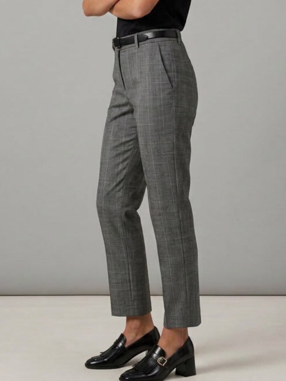 All Saints 100% Wool Trousers/Pants Glen Plaid Size 28